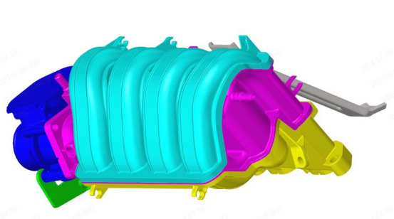 进气歧管模态仿真模型