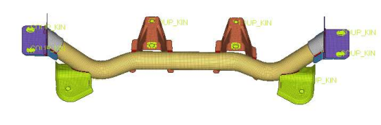 利用abaqus汽车前轴焊合件静动态分析