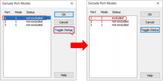 cst软件如何导出部分模式或者部分端口的s参数