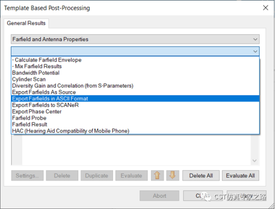 cst软件如何理解远场的坐标、分量和极化