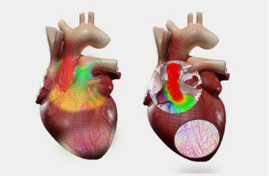 达索虚拟孪生技术进入“活心”项目的新阶段，利用人工智能驱动的虚拟双胞胎