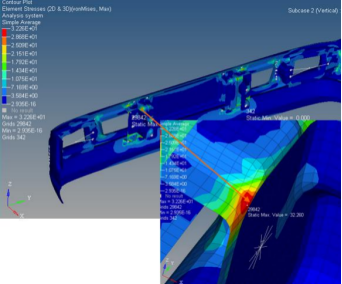 基于 abaqus 的某轻型卡车前保险杠总成方案对比分析
