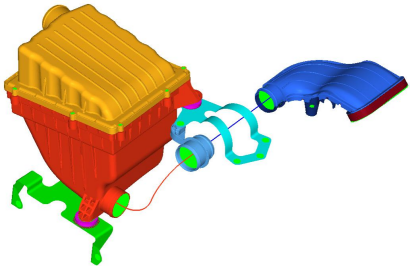 基于 catia 和 abaqus 的某车型空滤器装置分析