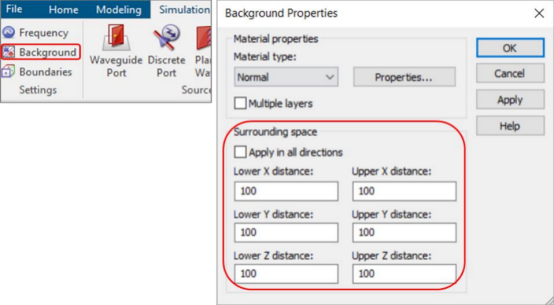 cst中的边界条件open和open(add space)有什么区别，如何设置pml