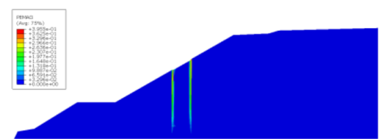 abaqus考虑流固耦合效应的断层边坡稳定性分析