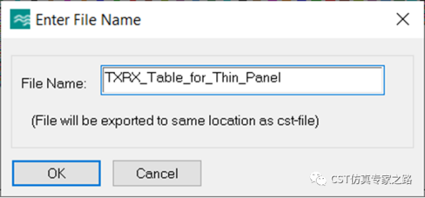 cst如何对材料单元提取传输反射数据表用于thin panel材料 --- a求解器