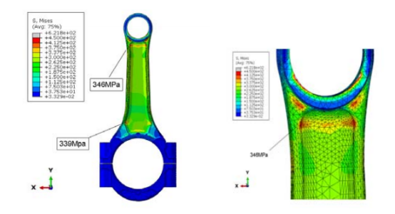 abaqus汽油机连杆强度计算分析