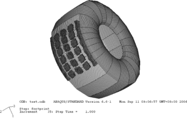 abaqus考虑花纹的轮胎接地压力分析