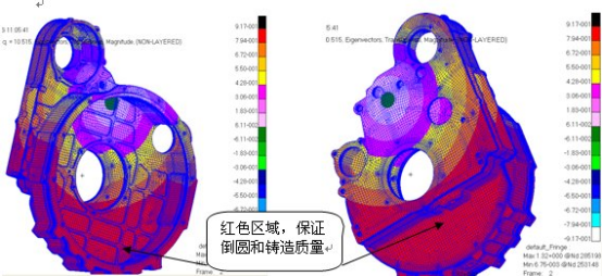 abaqus基于发动机悬置系统的飞轮壳固有特性分析