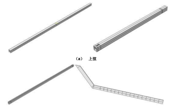 abaqus可伸缩式双榀桁架免落地支撑有限元计算与分析