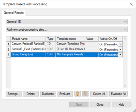 cst软件如何用天线远场计算group delay延时