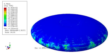 基于abaqus 膜单元的充气囊体结构力学性能研究