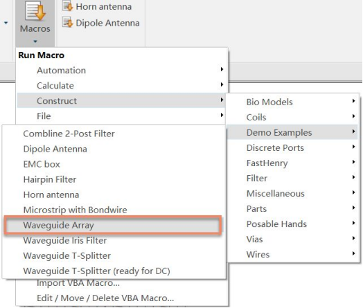 cst软件如何仿真total scan方向图的