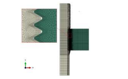 图 2 有限元模型