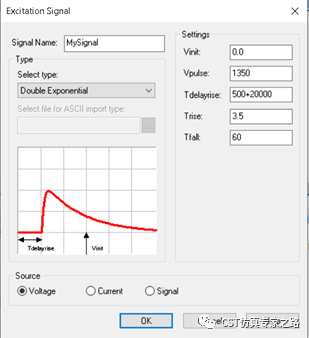 在cst中生成eft信号源的方法