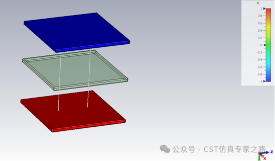 利用cst软件计算平板电容的大小