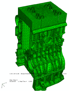 abaqus对某气缸体与曲轴箱强度分析与结构改进