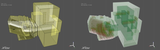 夏季剧院空调运行10min后的温度云图