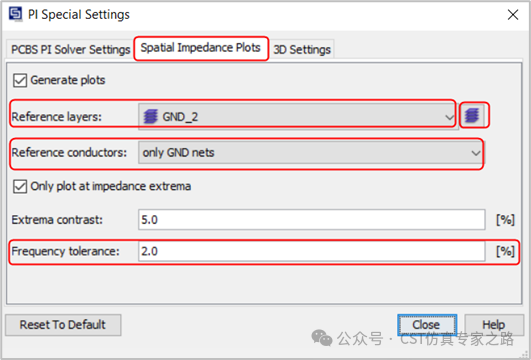 峰值阻抗所对应的频点