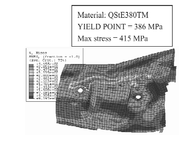 图10原螺栓孔位置应力分布图