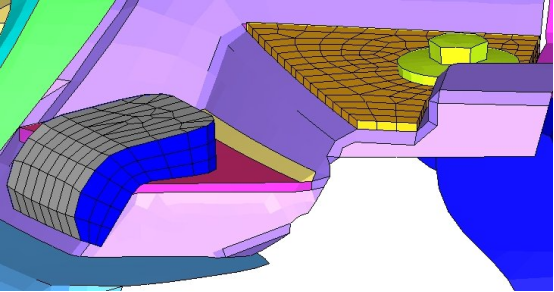 应用 abaqus 分析前保险杠总成上格栅的连接失效