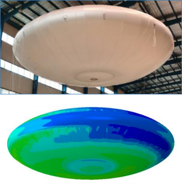 基于abaqus 膜单元的充气囊体结构力学性能研究