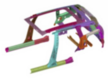 图 5 取作设计变量的车身零件