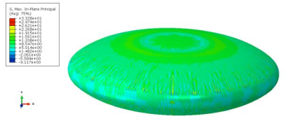 基于abaqus 膜单元的充气囊体结构力学性能研究