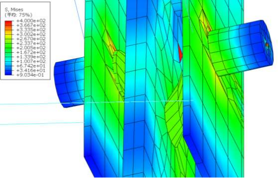 abaqus可伸缩式双榀桁架免落地支撑有限元计算与分析