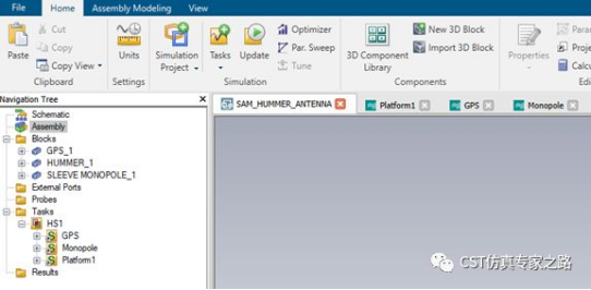 汽车天线仿真（双向混合求解）